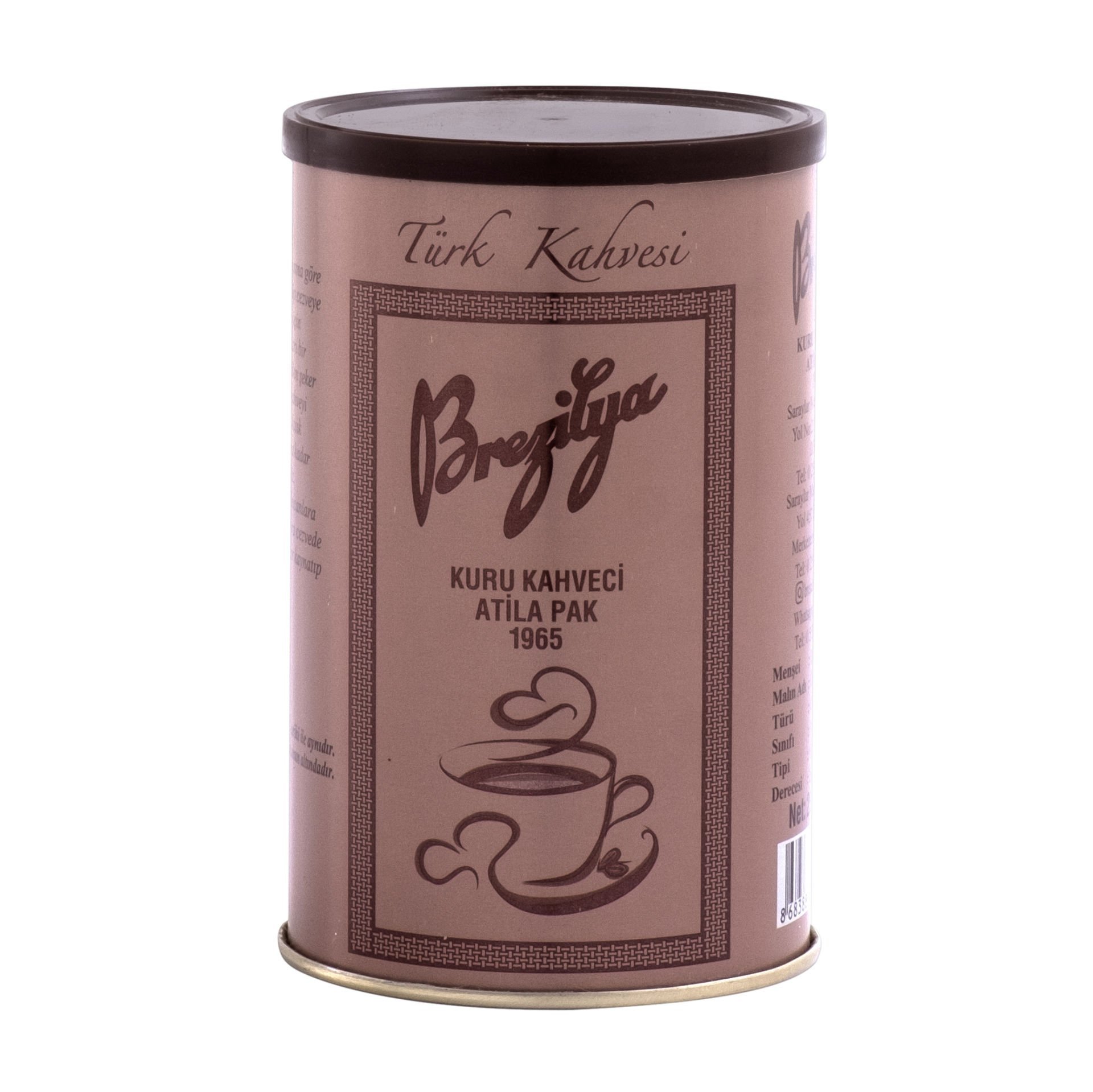 BREZİLYA 250 GR TENEKE KUTU KAHVE