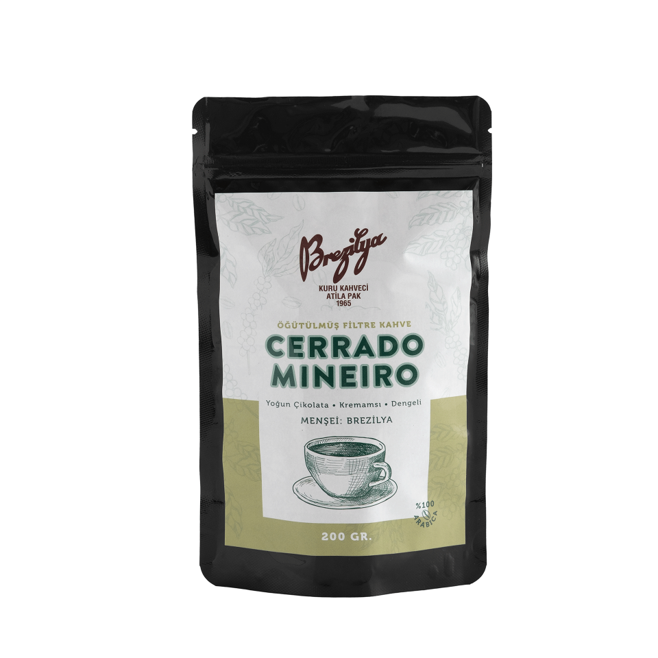 CERRADO MINEIRO ÖĞÜTÜLMÜŞ FİLTRE KAHVE 200 GR