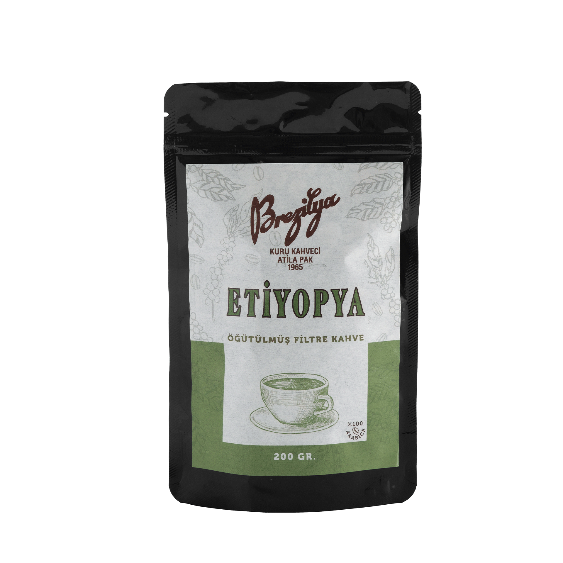 ETİYOPYA ÖĞÜTÜLMÜŞ FİLTRE KAHVE 200 GR