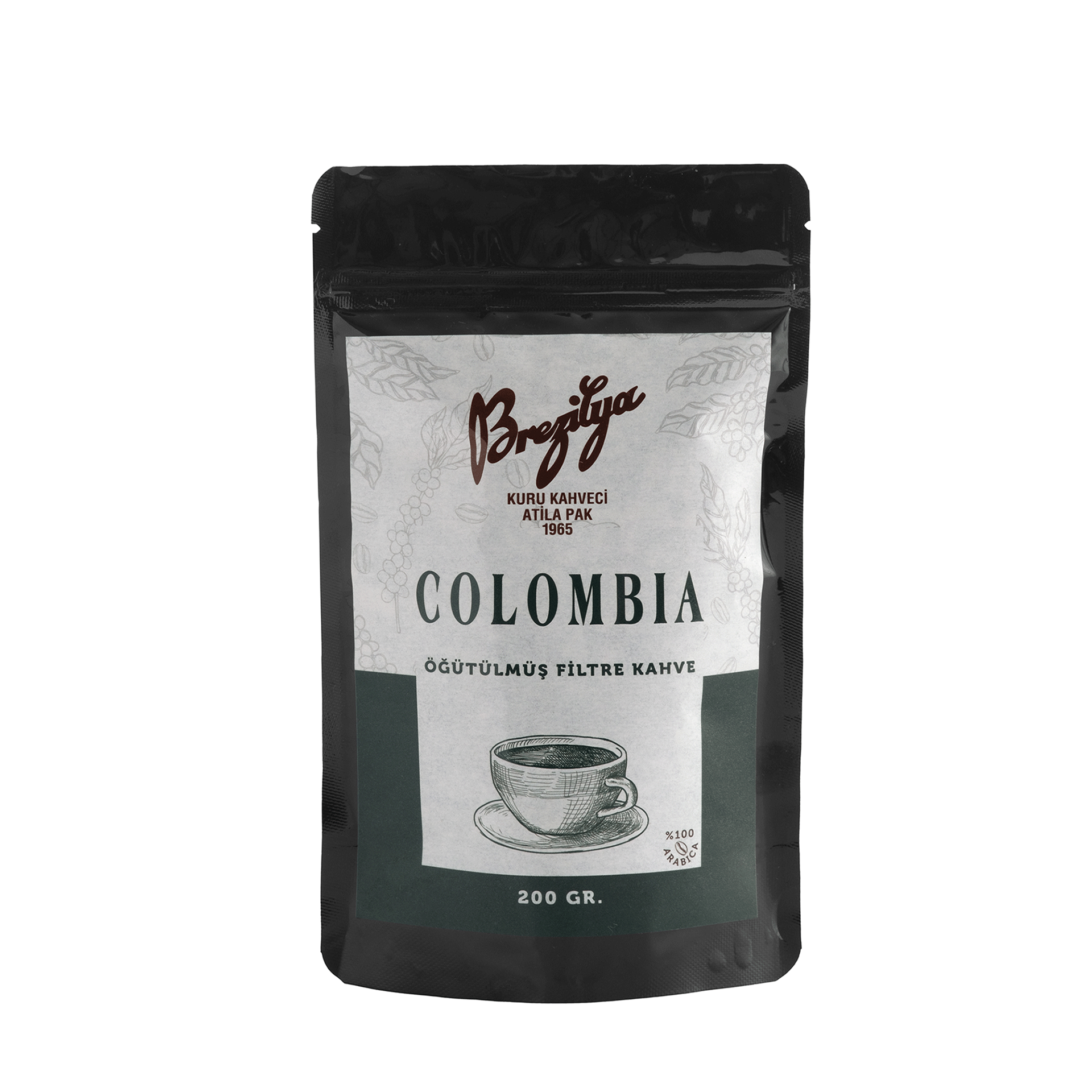 KOLOMBİYA ÖĞÜTÜLMÜŞ FİLTRE KAHVE 200 GR
