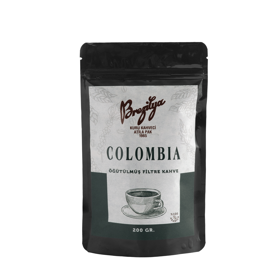 KOLOMBİYA ÖĞÜTÜLMÜŞ FİLTRE KAHVE 200 GR