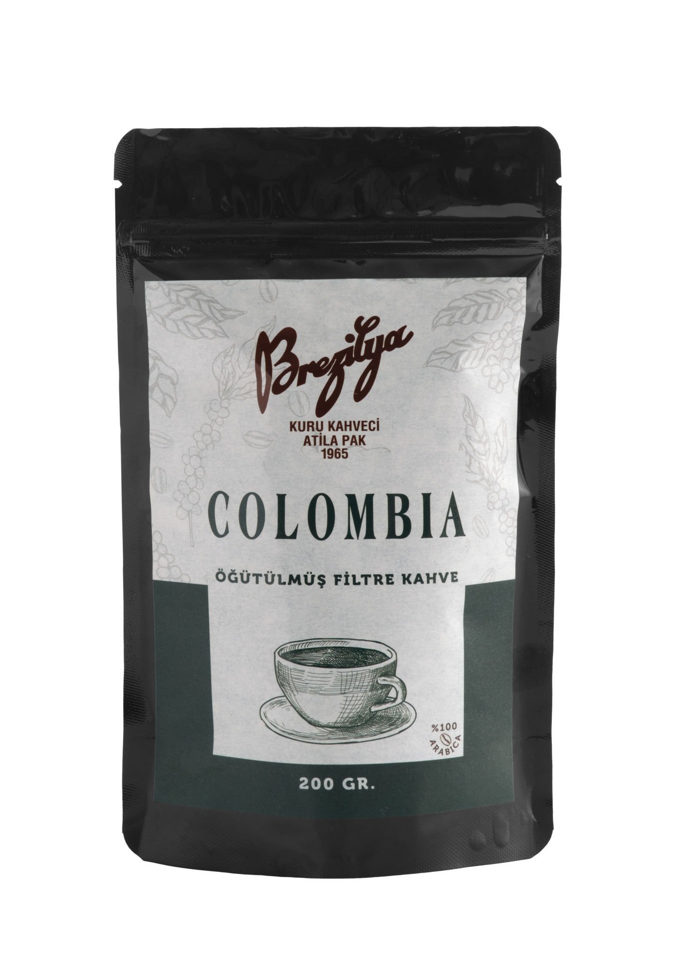 KOLOMBİYA ÖĞÜTÜLMÜŞ FİLTRE KAHVE 200 GR