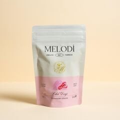 MELODİ Beyaz Çikolata Kaplı Kurutulmuş Çilek Draje (Pembe) 80g